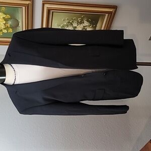 ALEXANDRE SAVILLE ROW black blazer red lining size Euro 52